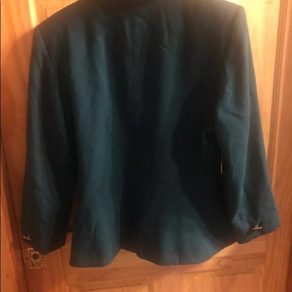 Kasper blazer size 12 emerald green wool - Picture 8 of 8